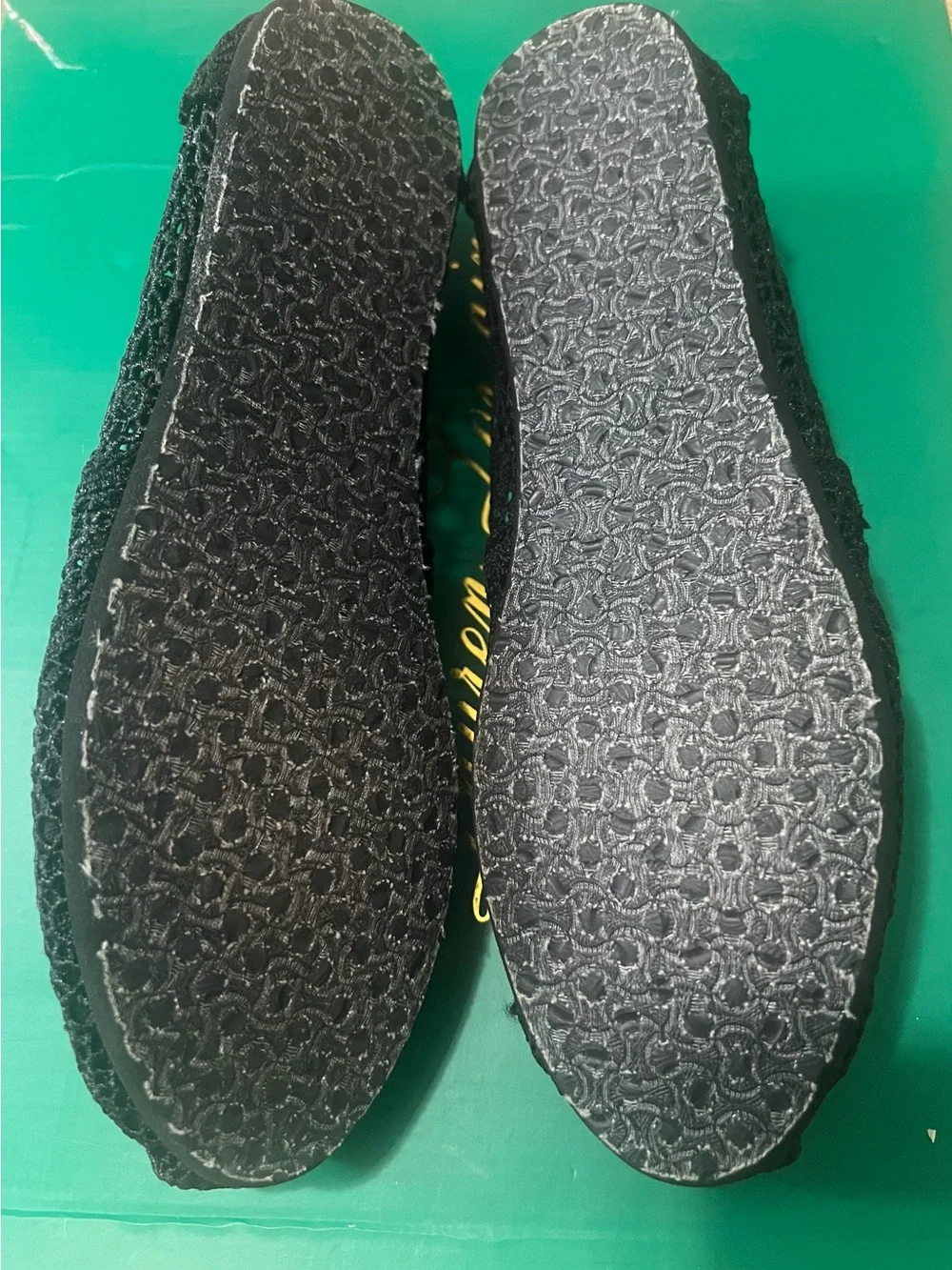 TOMS Women's Black Crochet Alpargata Slip-Ons flats Size 8
